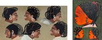 West African Hair Salon Signs (two works)