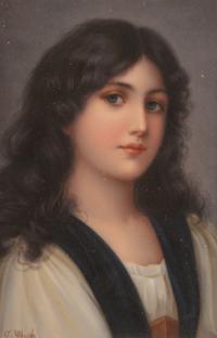 A Continental Painted Porcelain Plaque