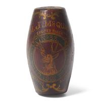 A Commemorative Benevolent and Protective Order of Elks Carved and Painted Wood Gavel for M.J. McQuade of Utica, New York