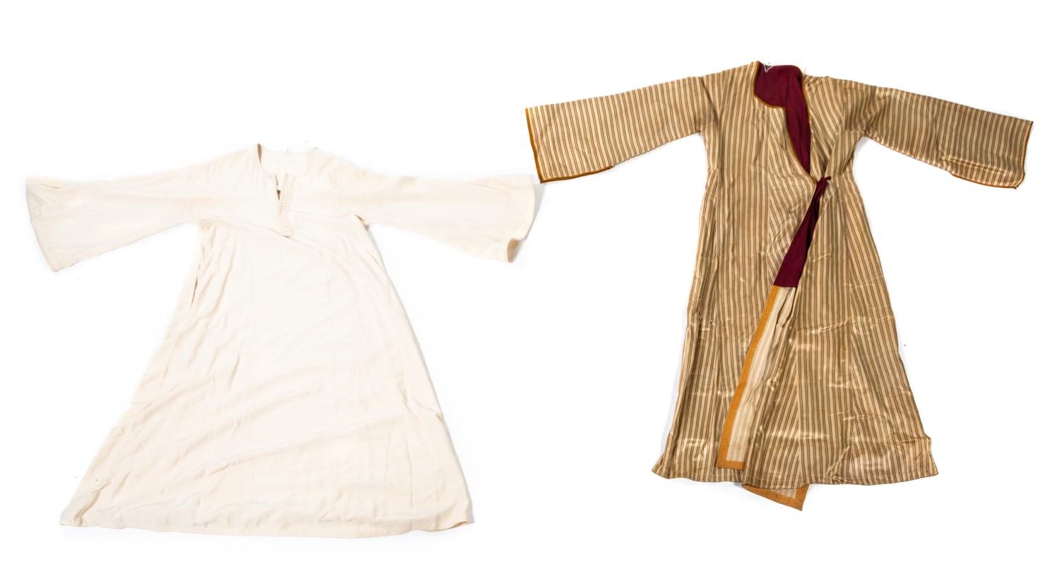 Three Middle Eastern Garments Approximate length of first mentioned 54 inches. — 20TH CENTURY