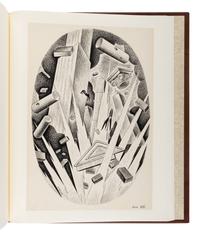 [LIMITED EDITIONS CLUB] -- [FRANCE, Anatole. Penguin Island .] TAYLOR, Richard (1902-1970). Cover title: "Set of Complete Illustrations for 'Penguin Island.' By Anatole France. Entered in the Limited Editions Contest by Richard Taylor." [New York, ca 1932-1933].