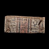 Two Egyptian Painted Wood Fragments