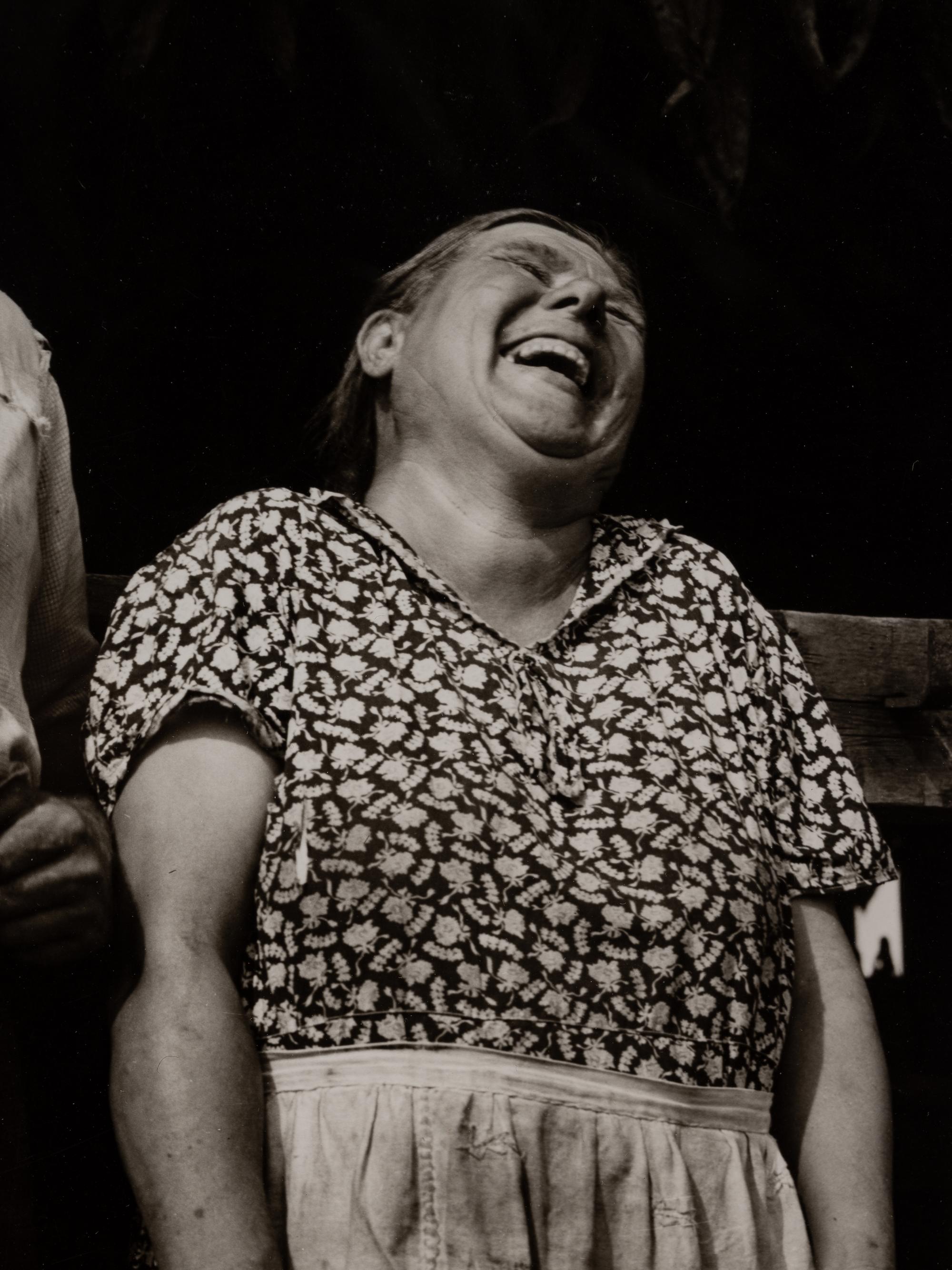 Laughing Tobacco Farmers, Near Windsor Locks, Connecticut, 1940 (printed 1978)