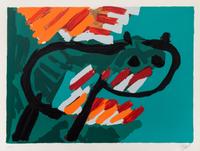 Karel Appel, (Dutch, 1921-2006), Cats, 1978 (complete portfolio of 17 lithographs with case)