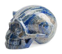 A Set of Three Carved Semi-Precious Stone Skulls
