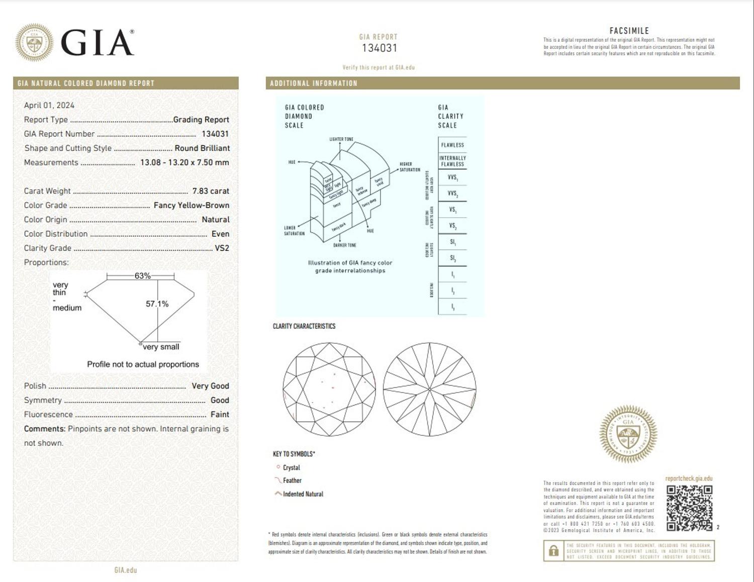 FANCY YELLOW-BROWN DIAMOND RING