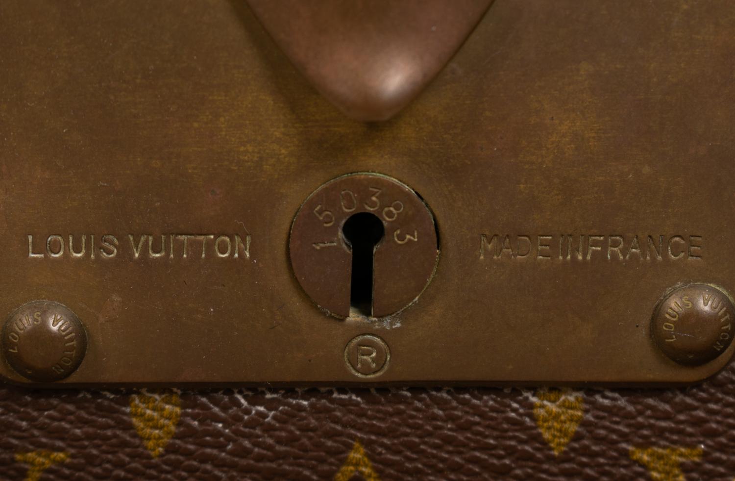 Louis Vuitton Alzer 80 Hard Side Suitcase in Monogram Canvas, Mid 20th Century