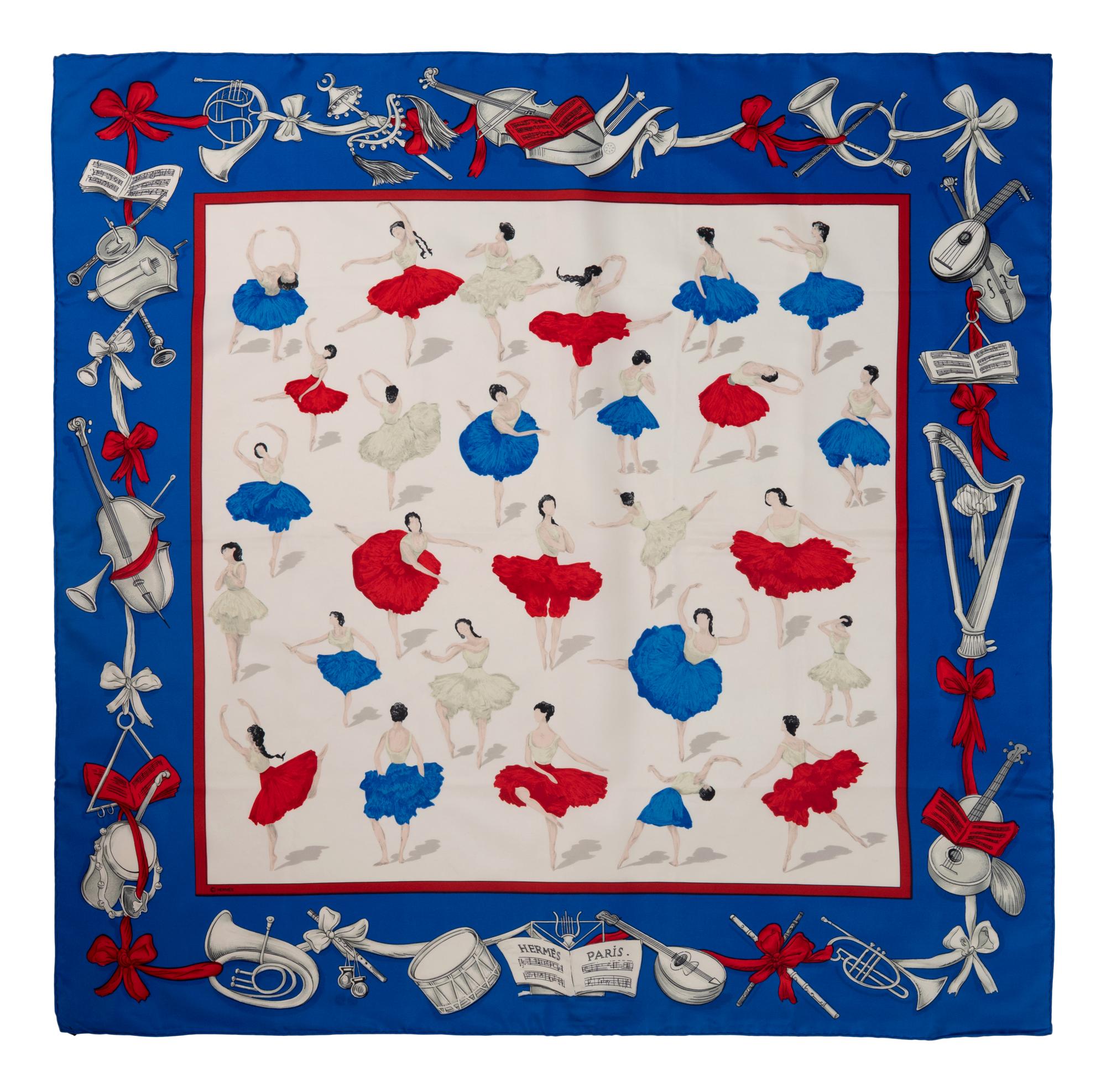 Two Hermès 90cm Silk Scarves