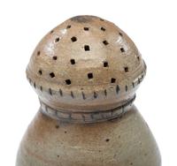 A Very Rare Stoneware Salt or Muffineer