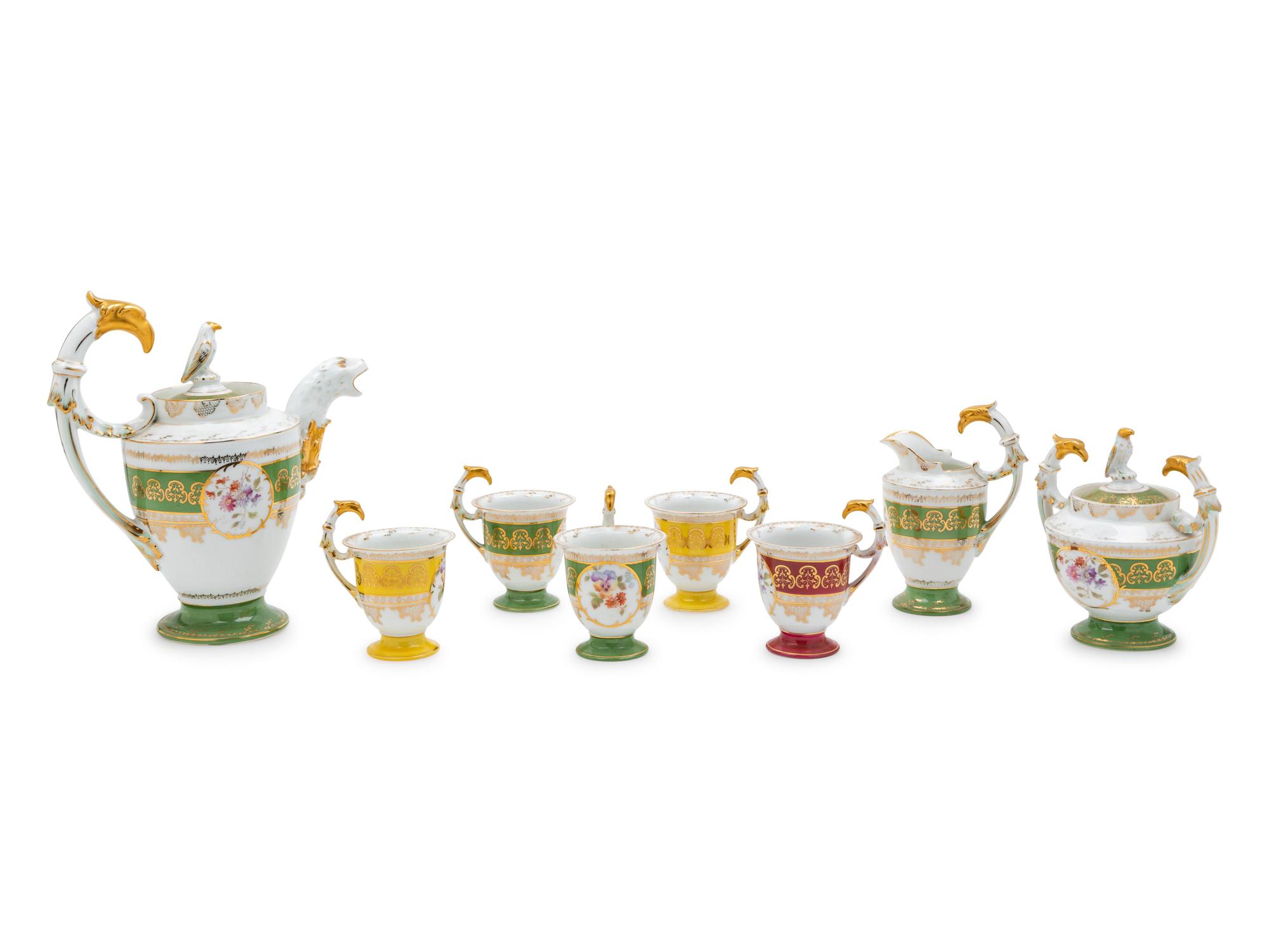 A Continental Porcelain Coffee Service