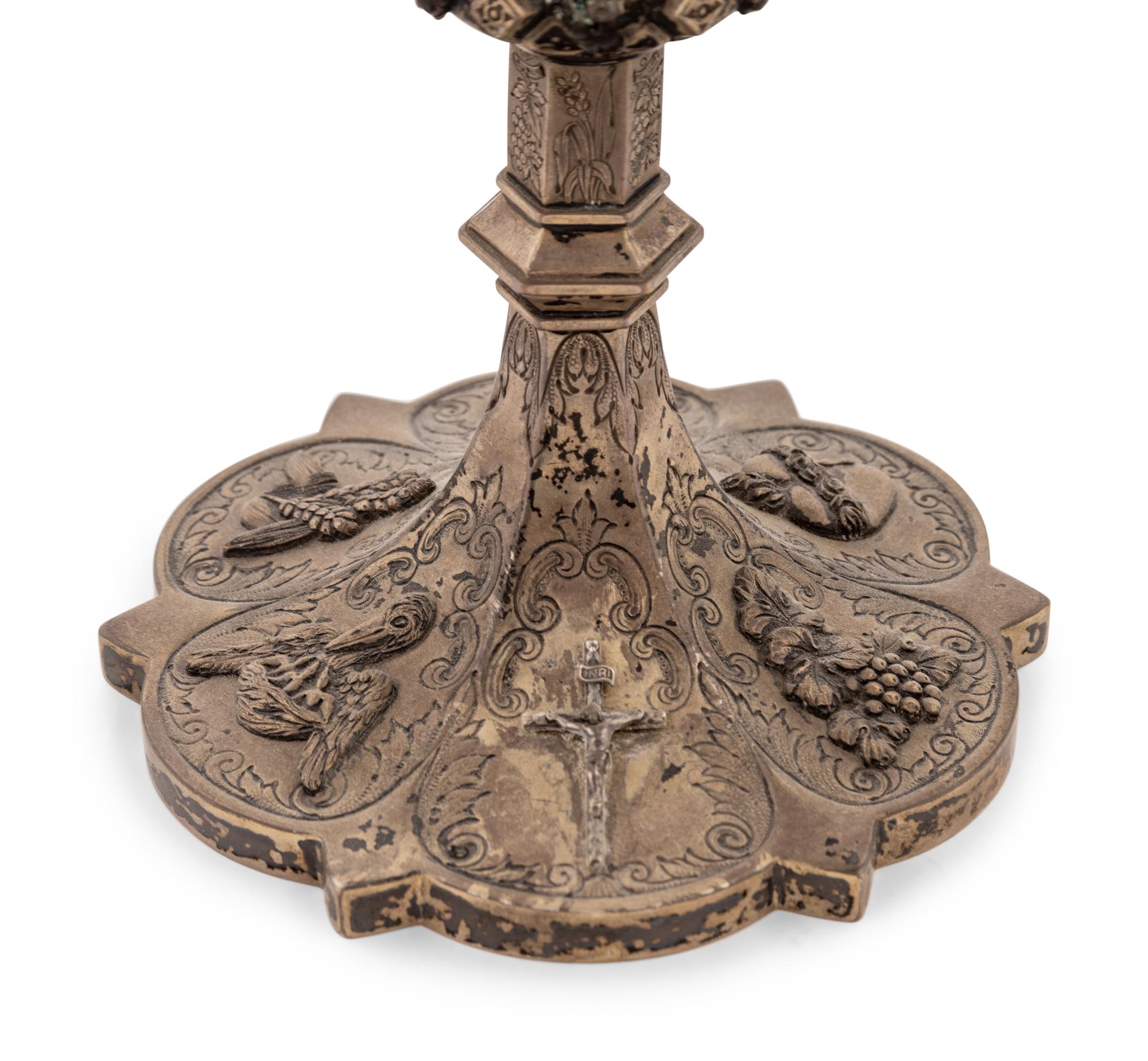 A Continental Silver and Mixed Metal Chalice