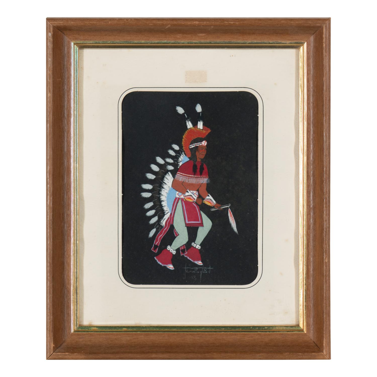 untitled, fancy dancers and woman with basket