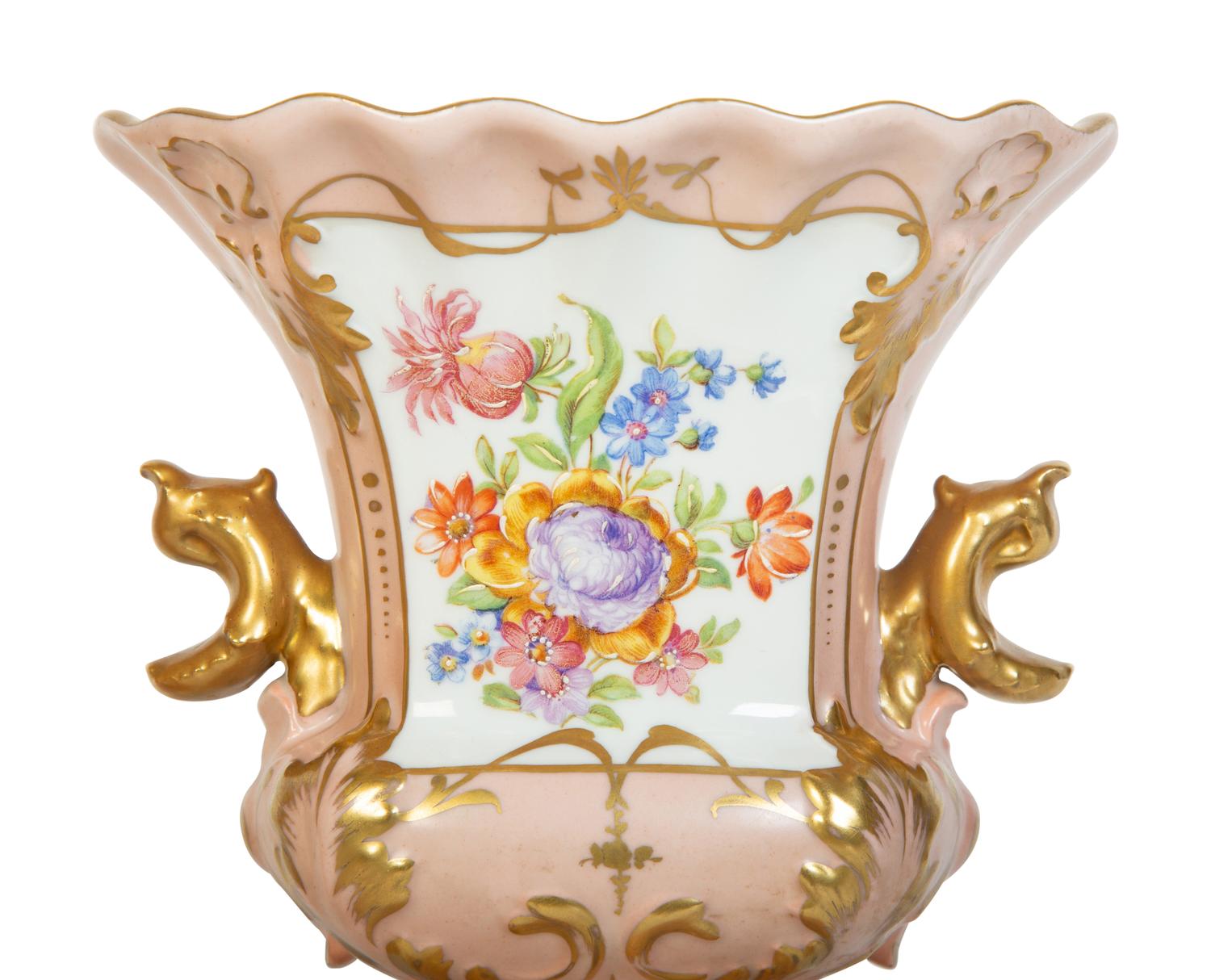 A Pair of Paris Porcelain Urns