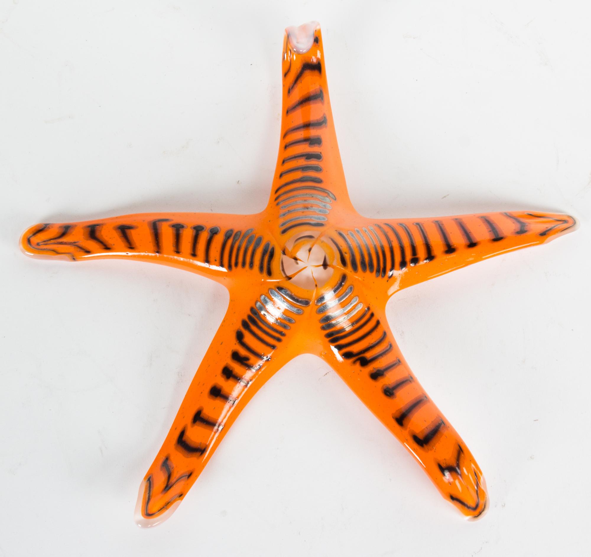 A Painted Glass Model of a Starfish — 20TH CENTURY