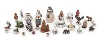 A Collection of Chemehuevi Pottery Articles Height of tallest 1 1/8 inches. — Teresa Wildflower