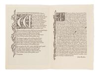 [KELMSCOTT PRESS]. When Adam Delved and Eve Span .... [Ancoats Brotherhood, 1894-5].