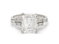 A Platinum and Diamond Ring, 3.45 dwts.