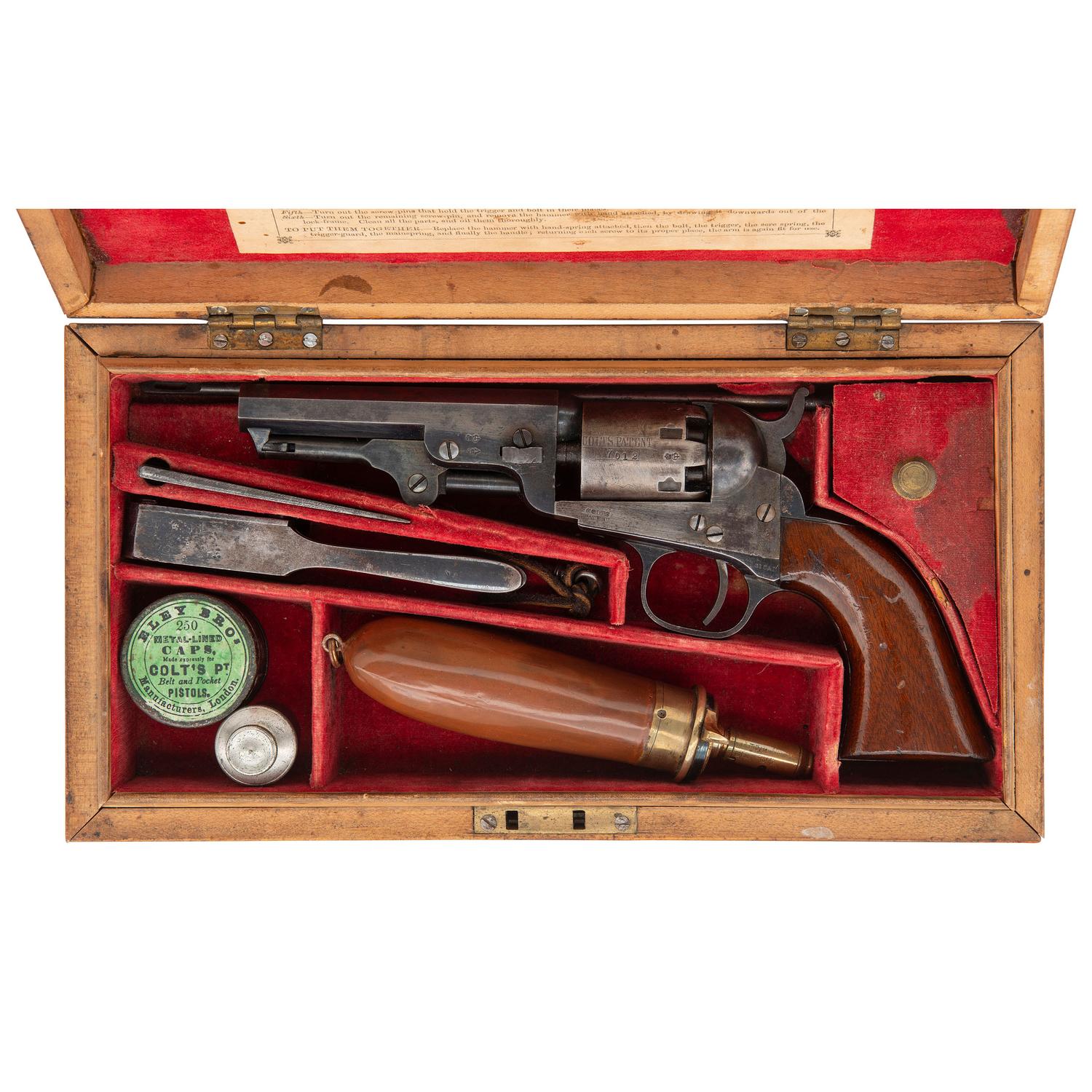 London Cased & Proofed New York Address Colt Model 1849 Pocket Revolver