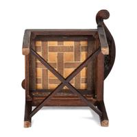 A Chippendale Carved Walnut Corner Chair