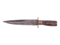 Civil War J.D. Chevalier California Bowie knife and sheath.