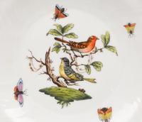 A Set of Twelve Herend Rothschild Bird Porcelain Salad Plates