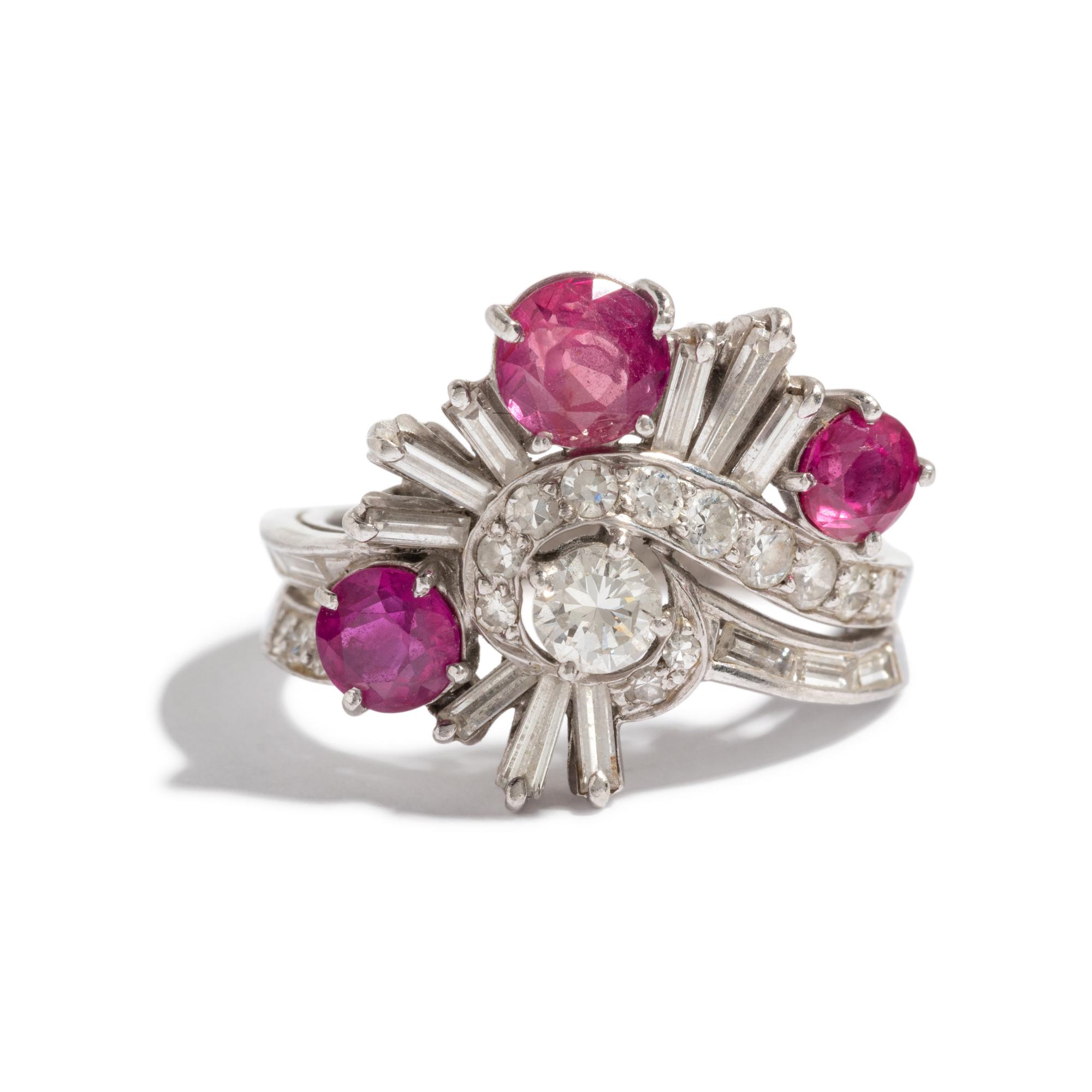 DIAMOND AND RUBY RING