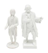 Eight Continental White-Glazed Porcelain Figures