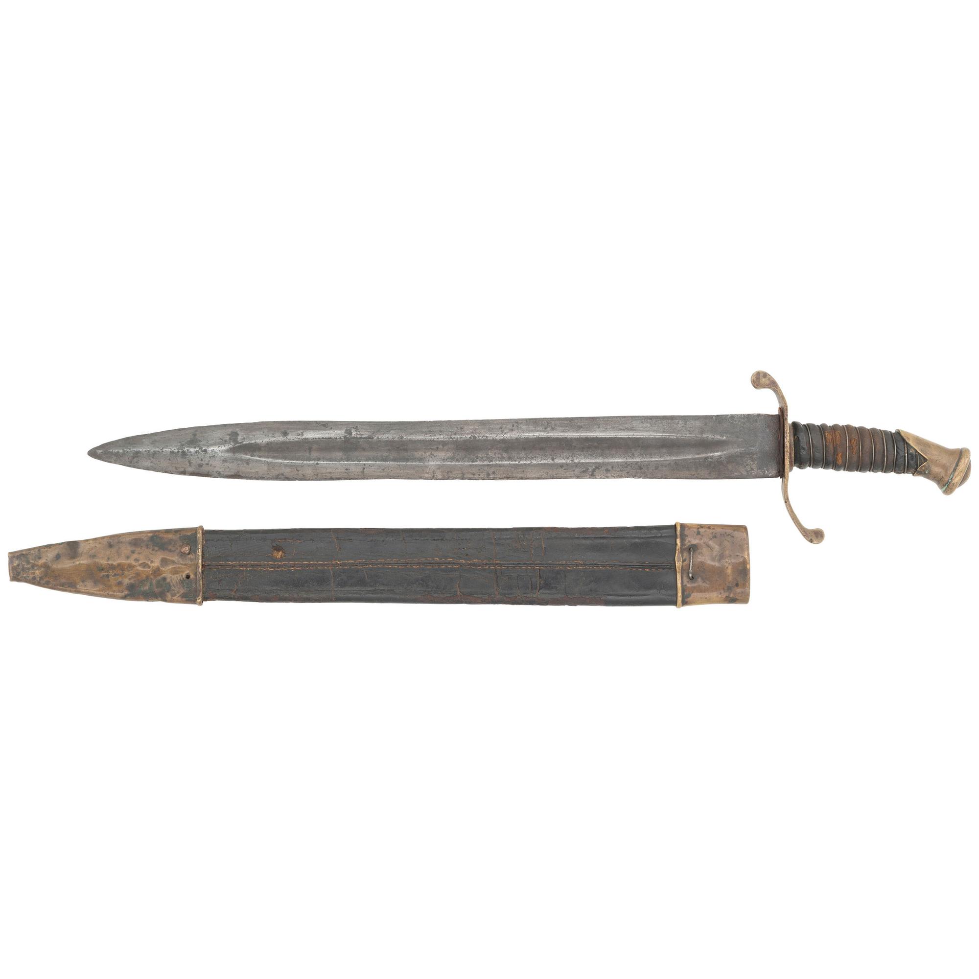 Memphis Marked Leech & Rigdon S-Guard Tennessee Side Knife with Scabbard