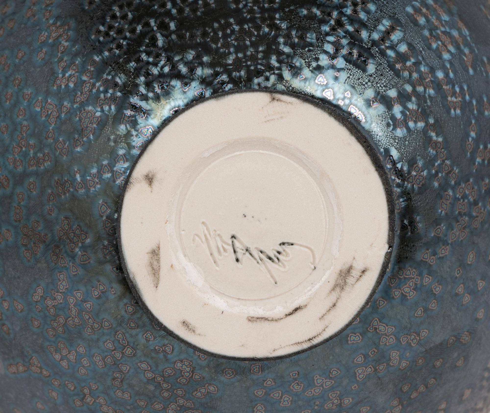 Vase with Sea Foam Glaze