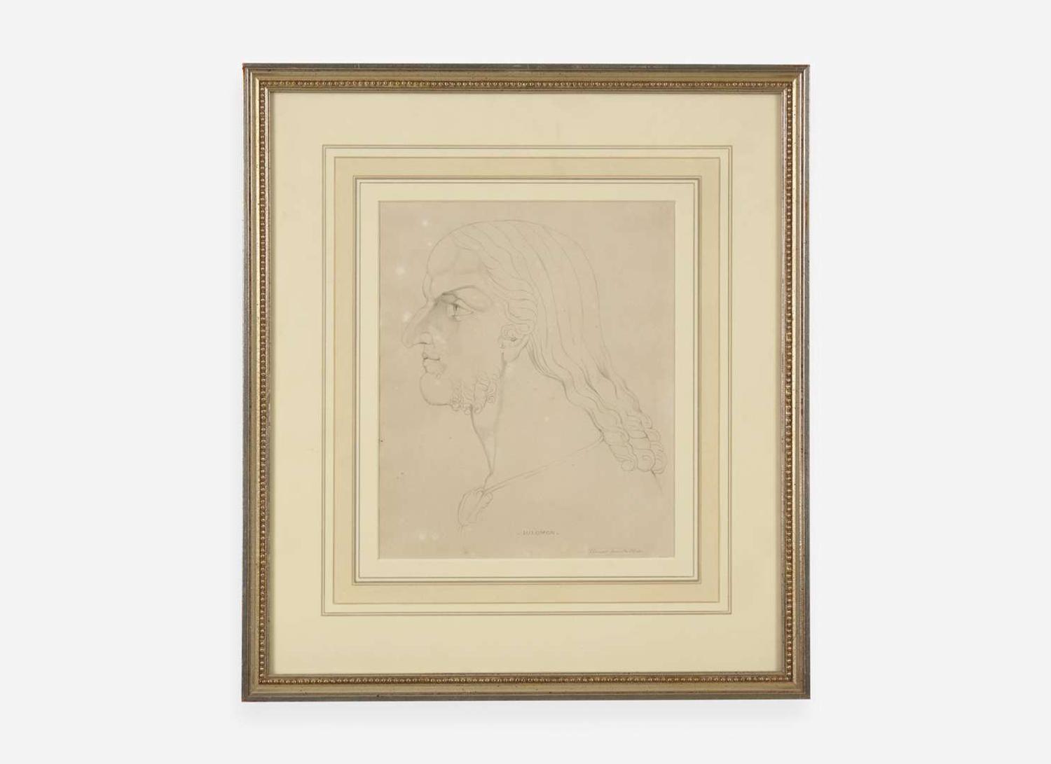 William Blake (British, 1757-1827) - Visionary Head of Solomon