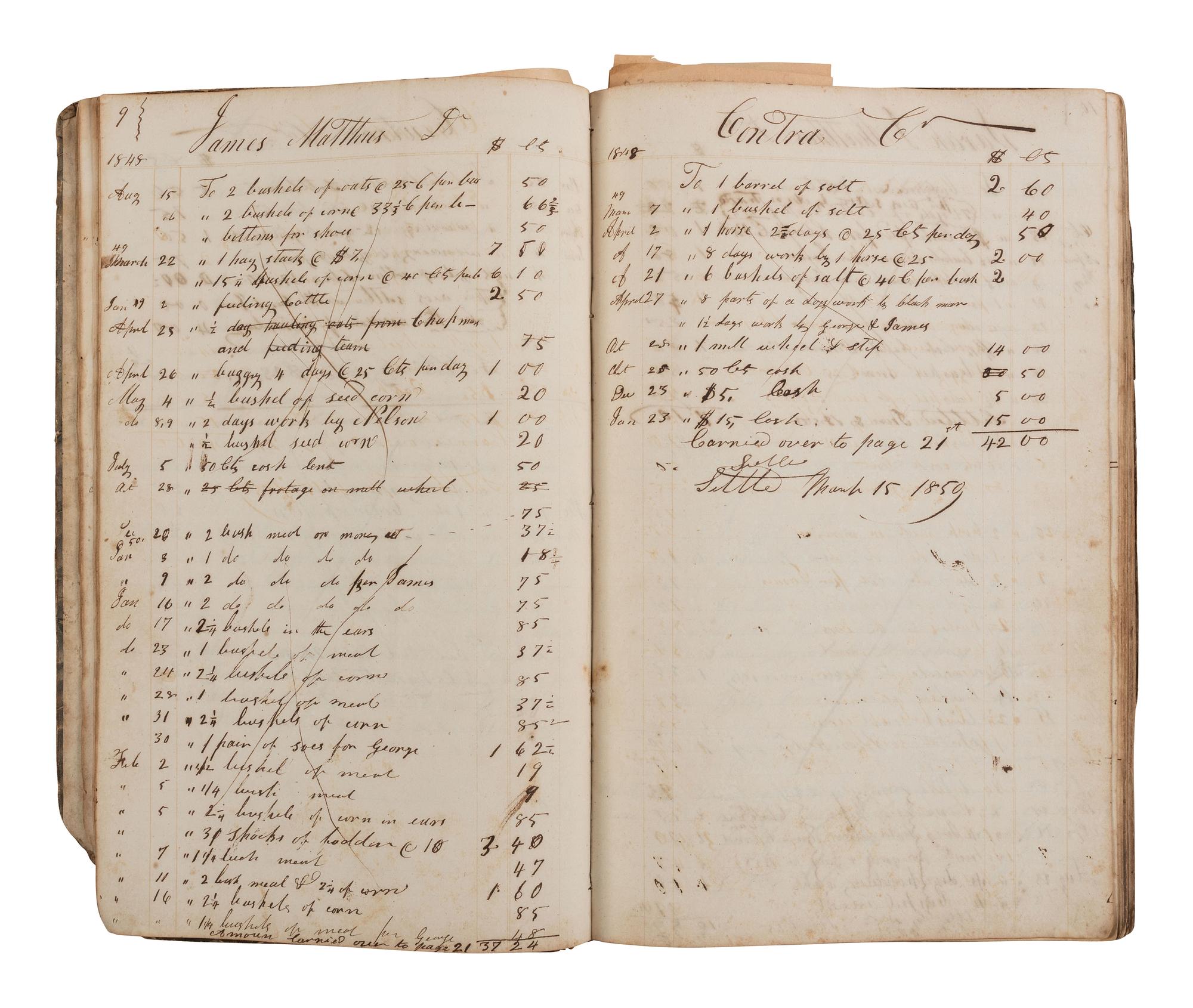 [CIVIL WAR]. A group of 3 ledgers associated with George W. Summers of Grant, Cabell County, (West) Virginia, documenting tensions between Union forces and Confederate sympathizers.