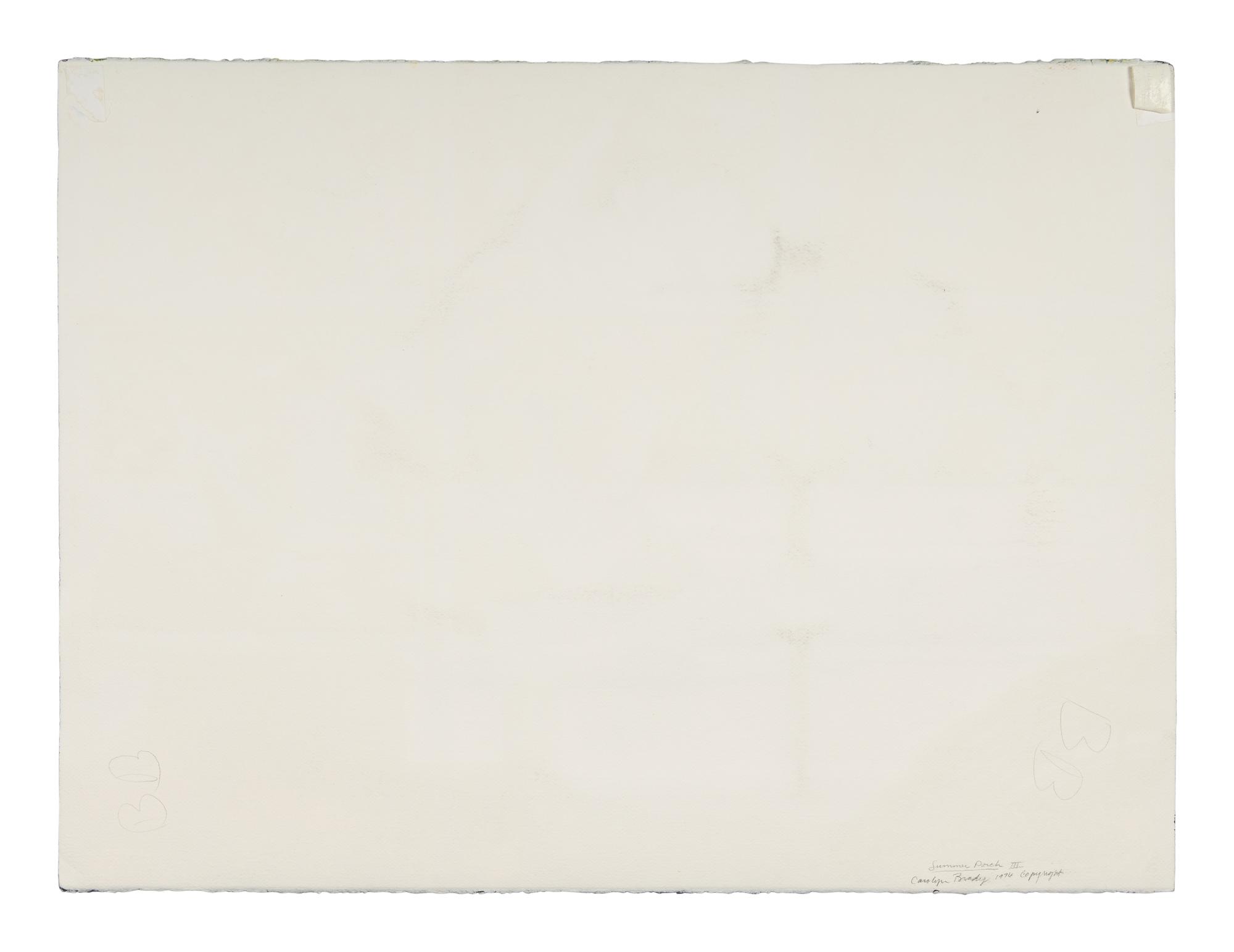 Summer Porch III , 1976