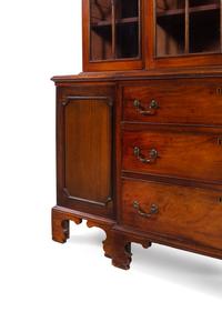 A George III Style Mahogany Breakfront Bookcase