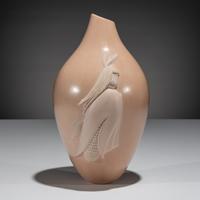 Buffware Pottery Vase, Corn Maiden