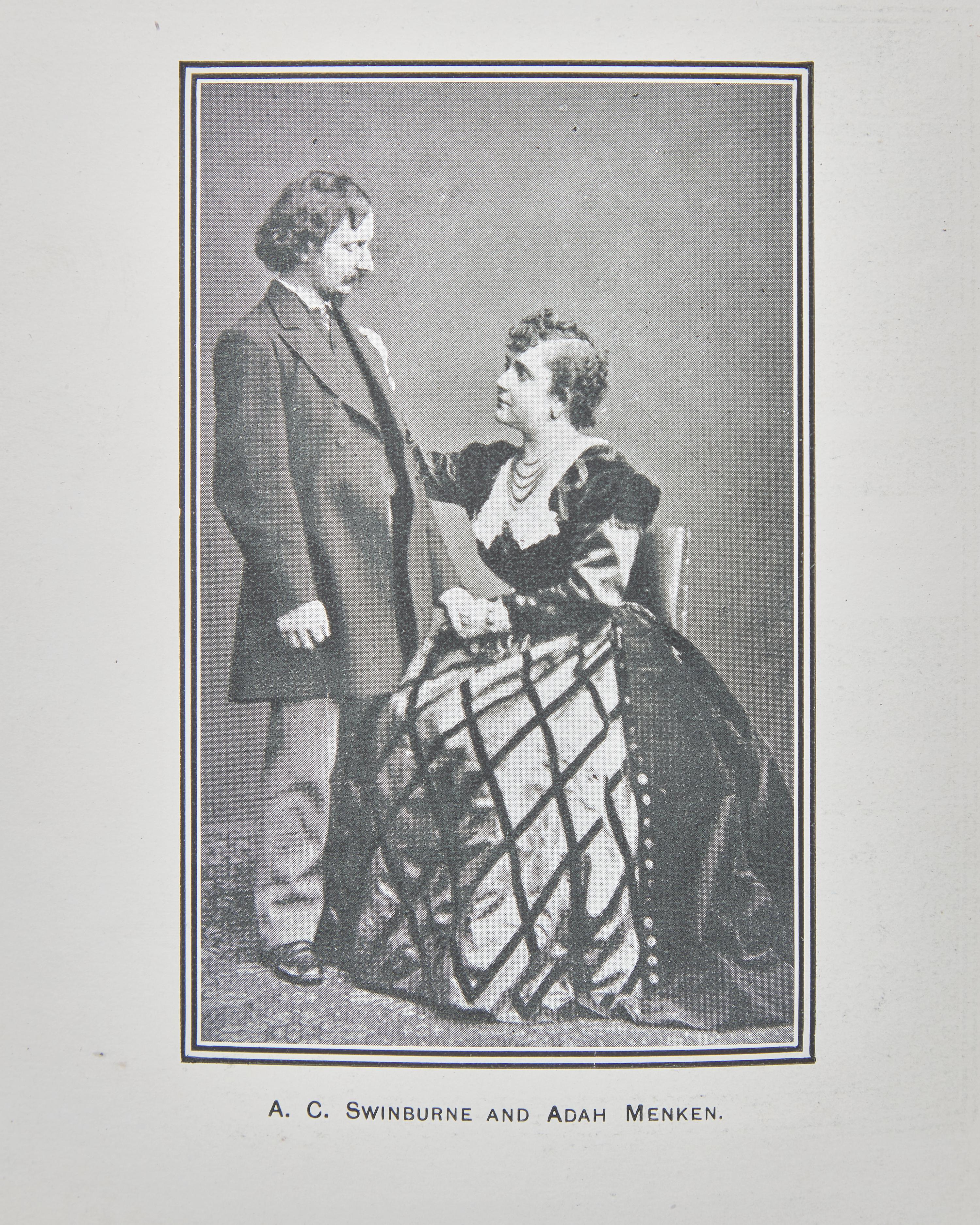 [Literature] Swinburne, Algernon Charles. Adah Isaacs Menken A Fragment Of Autobiography