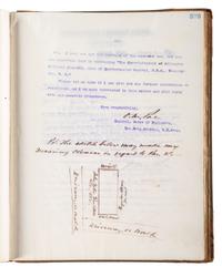 [ENGINEERING] -- [CIVIL WAR]. Group of 3 letterpress copybooks containing ca 1885-1895 correspondence of US Army officer and engineer Orlando Metcalf Poe (1832-1895).