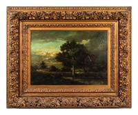 Landscape with Trees and Clouds