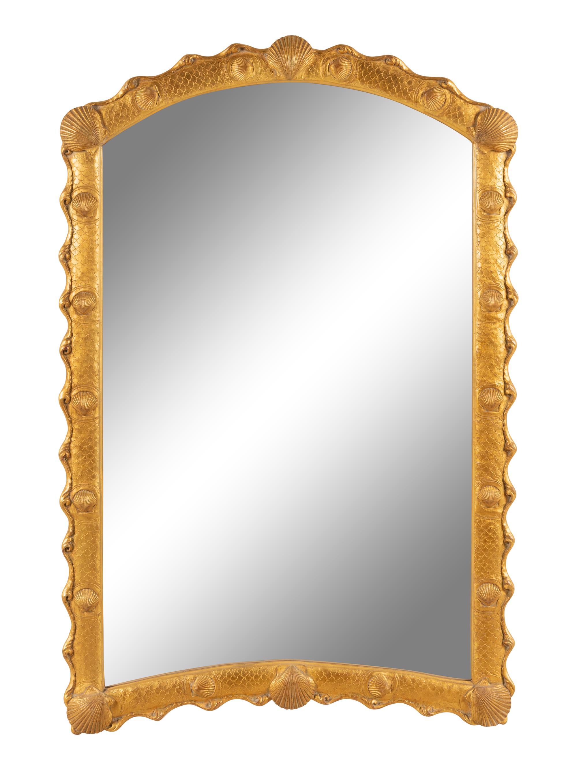 A Carvers' Guild Giltwood Beachcomber Mirror
