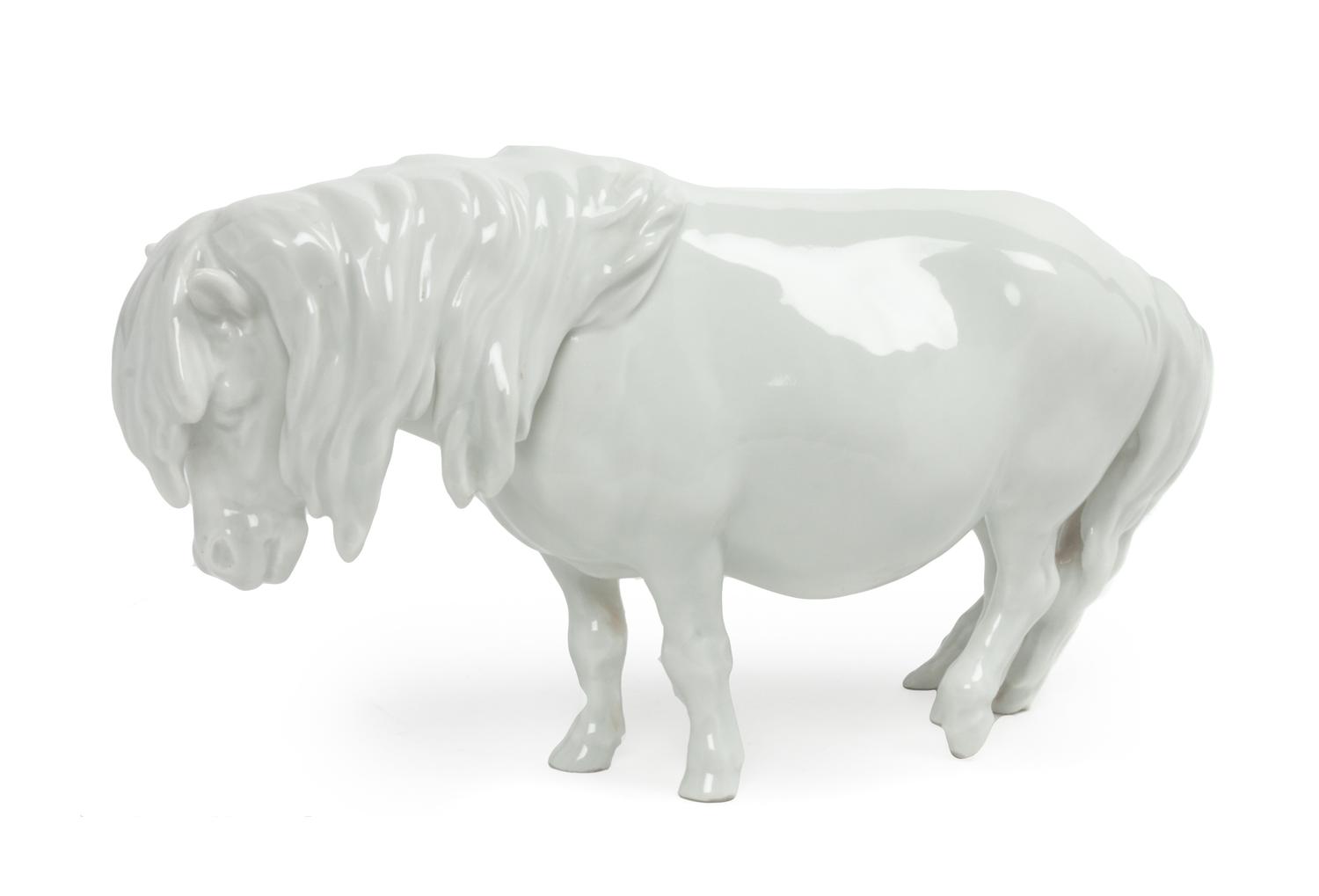 A Meissen Blanc de Chine Porcelain Figure Width 8 1/2 inches. — 19TH/20TH CENTURY