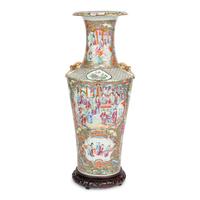 A Large Chinese Export Porcelain Famille Rose Vase