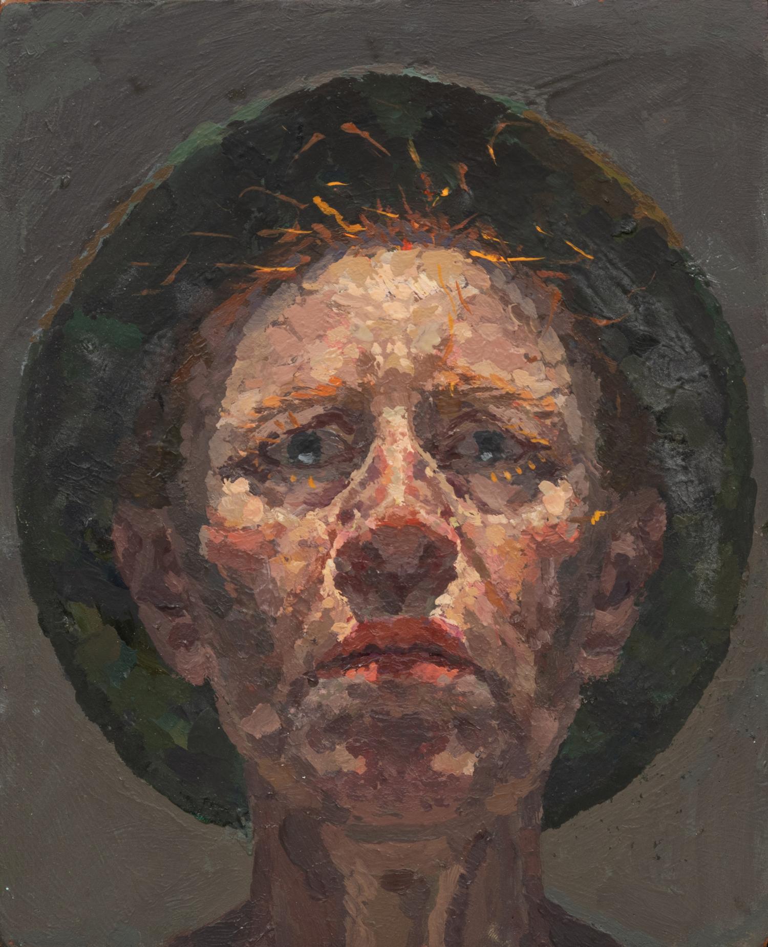Self-Portrait (Camouflage Hat)