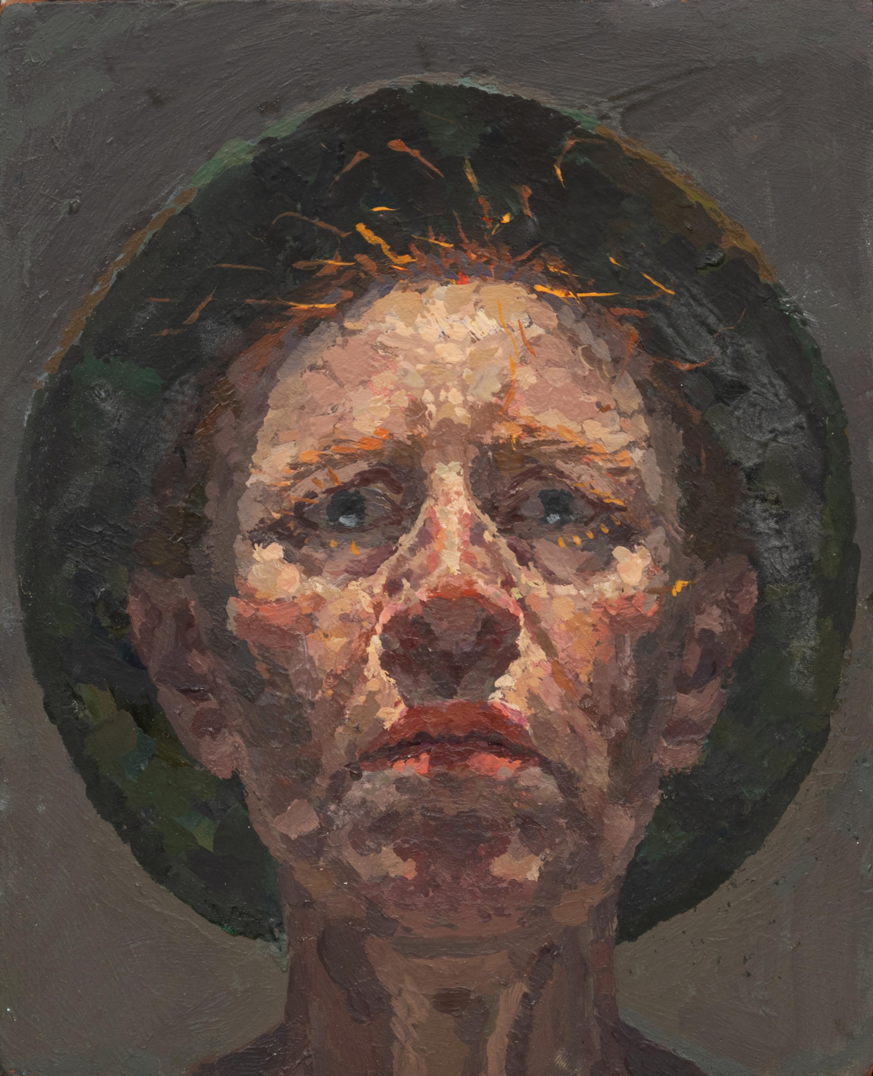 Self-Portrait (Camouflage Hat)