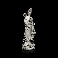 A Chinese Blanc de Chine Figure of a Female Immortal