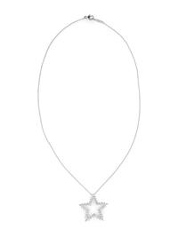TIFFANY & CO., PLATINUM AND DIAMOND STAR PENDANT NECKLACE