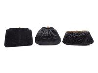 Three Judith Leiber Exotic Skin Clutches