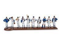 A 1969 New York Mets Danbury Mint Figure Display,