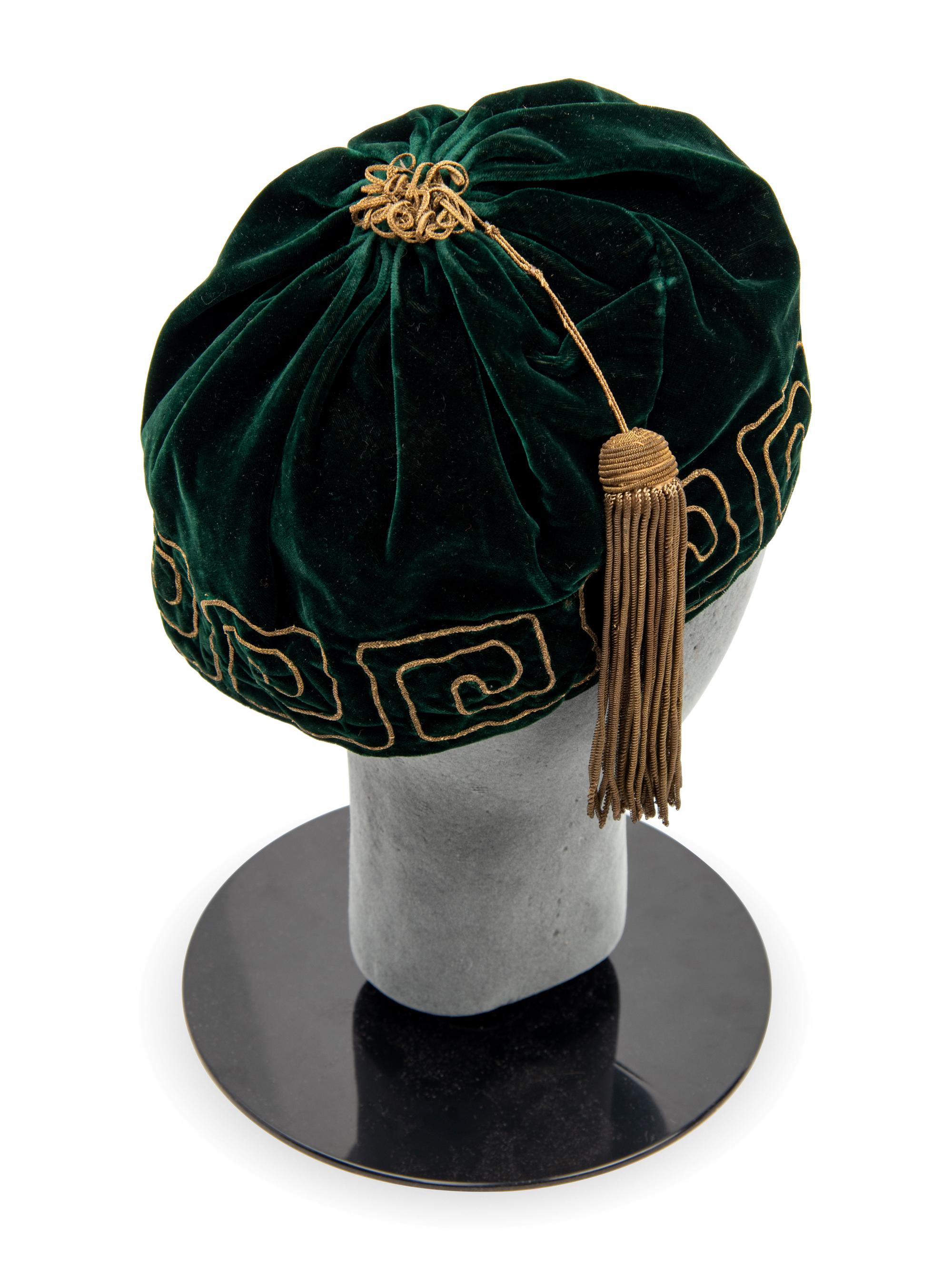 Collection of Five Men's Smoking Caps, Mid 19th Century