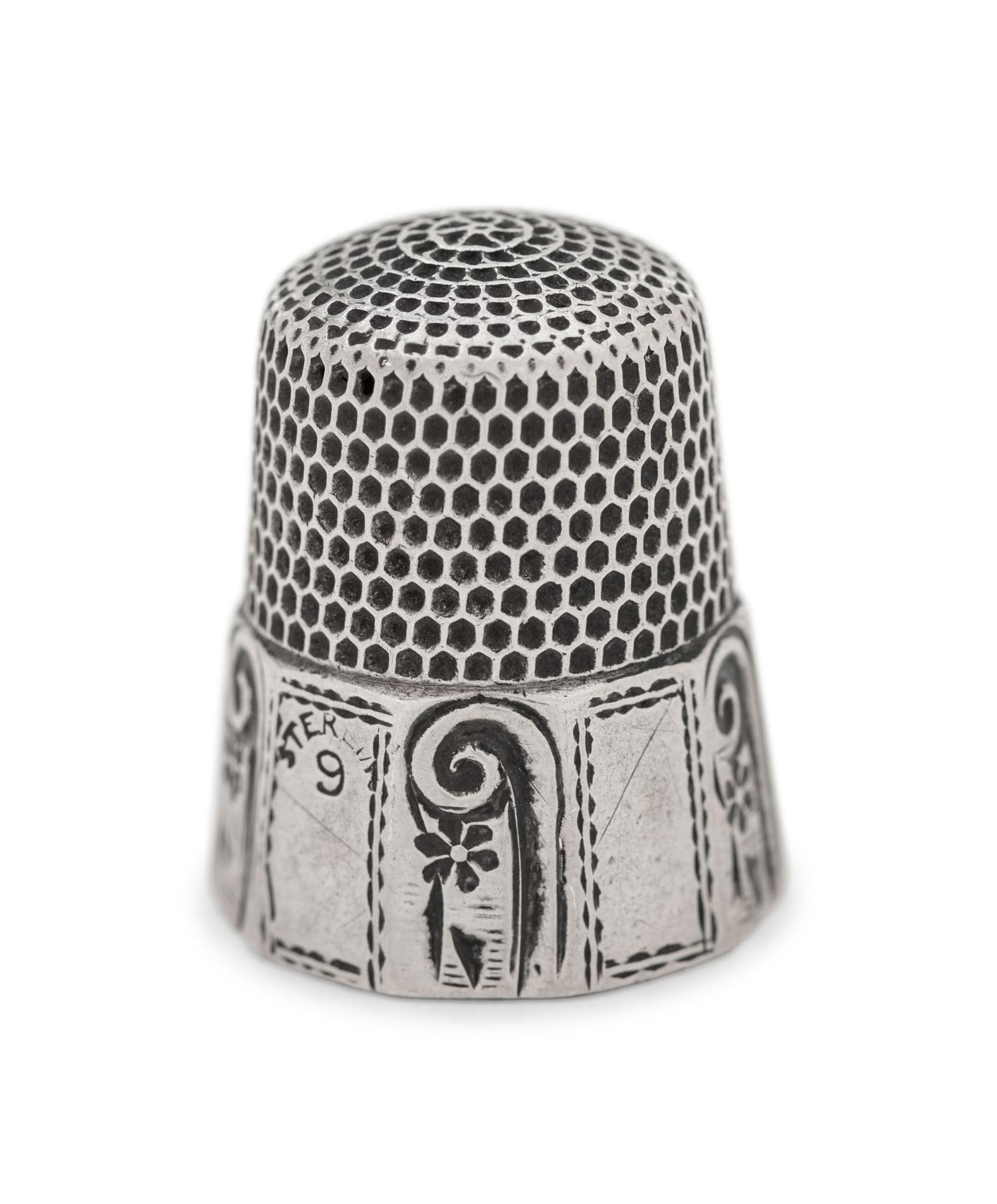 A Collection of Silver Thimbles