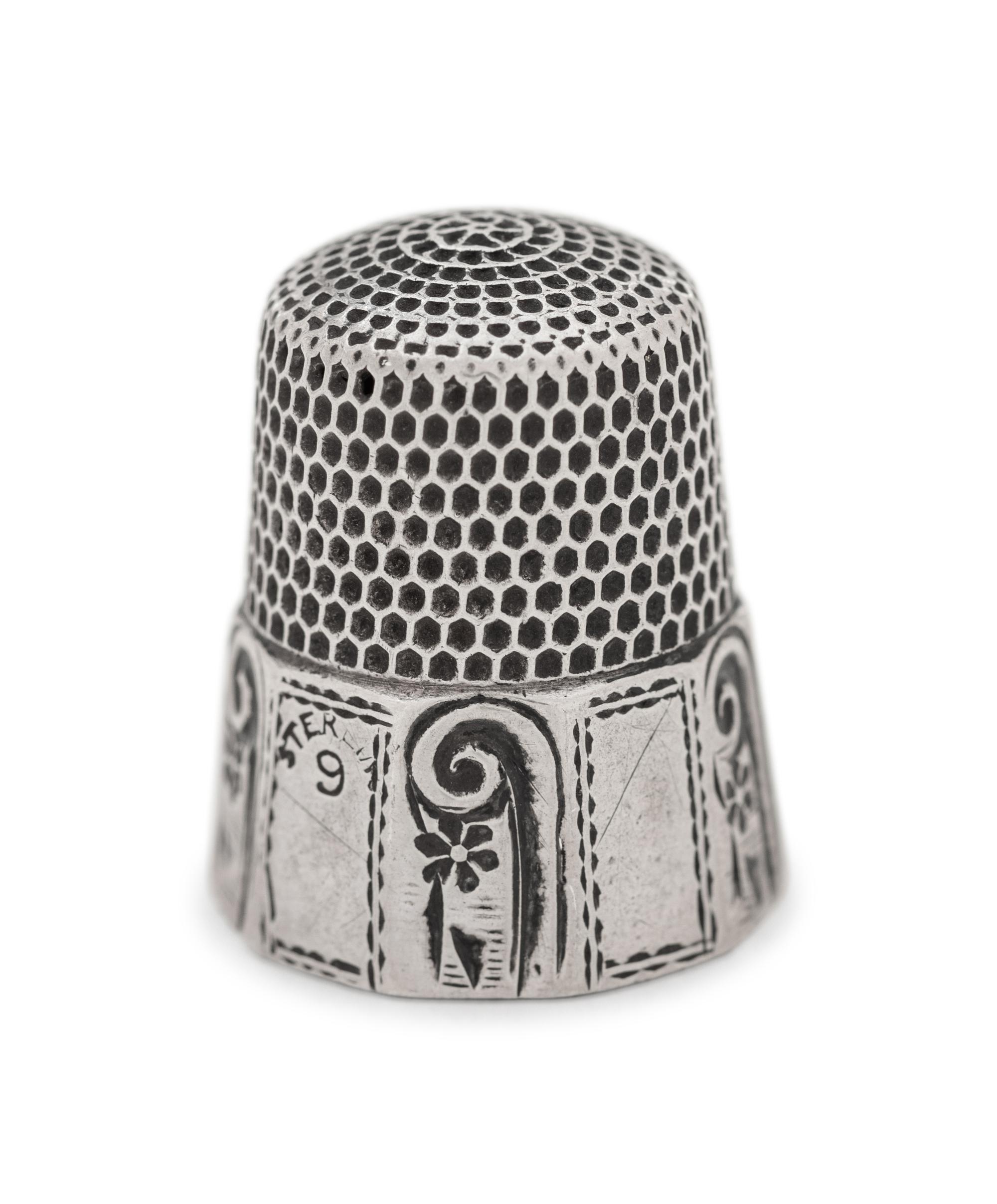 A Collection of Silver Thimbles