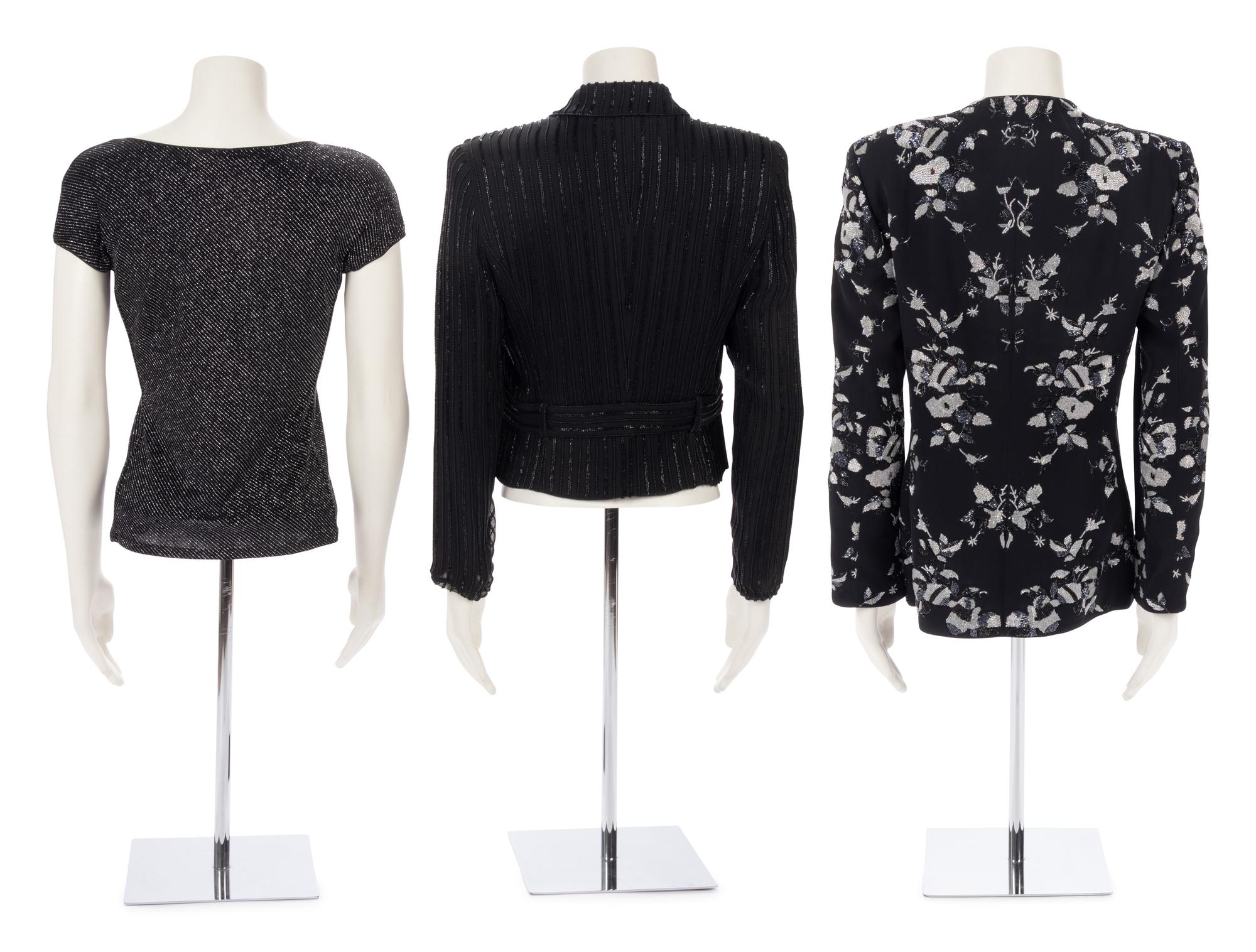 Three Armani Tops: Two Jackets and One Knit Top